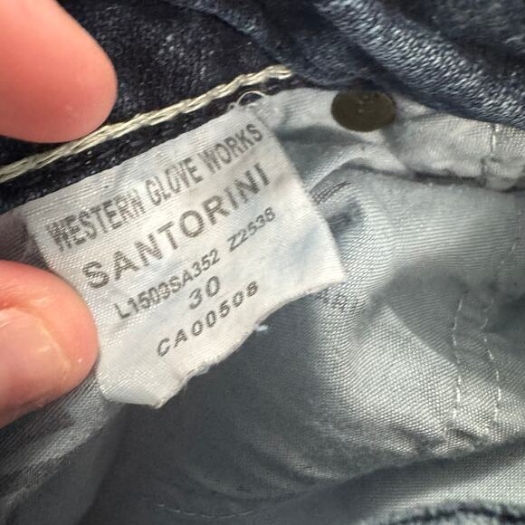 Silver Jeans Santorini Capri Jeans Women's Size 30 Waist Darker Medium Wash - Picture 6 of 7